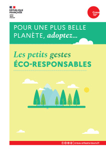 Les petits gestes ecoresponsables