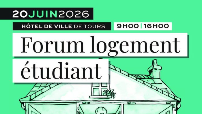Affiche de l'événement Forum logement étudiant 2026 à Tours