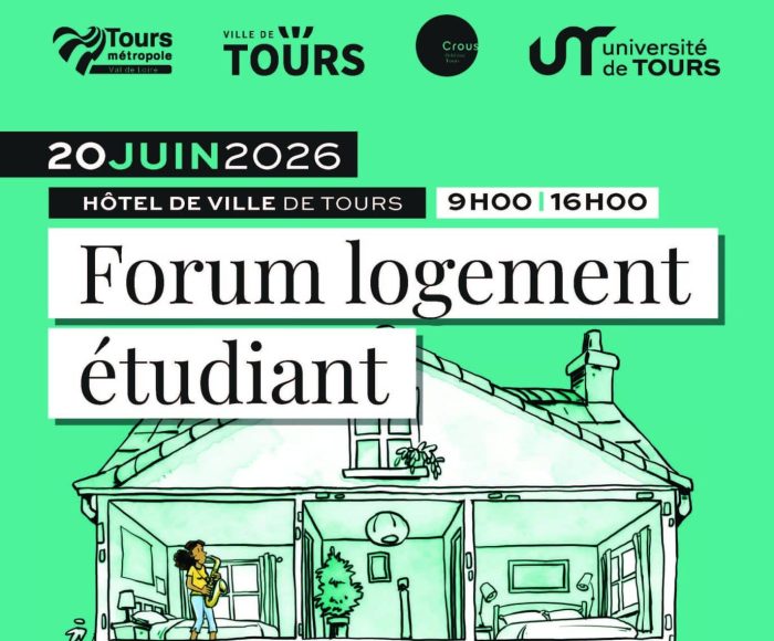 Affiche de l'événement Forum logement étudiant 2026 à Tours